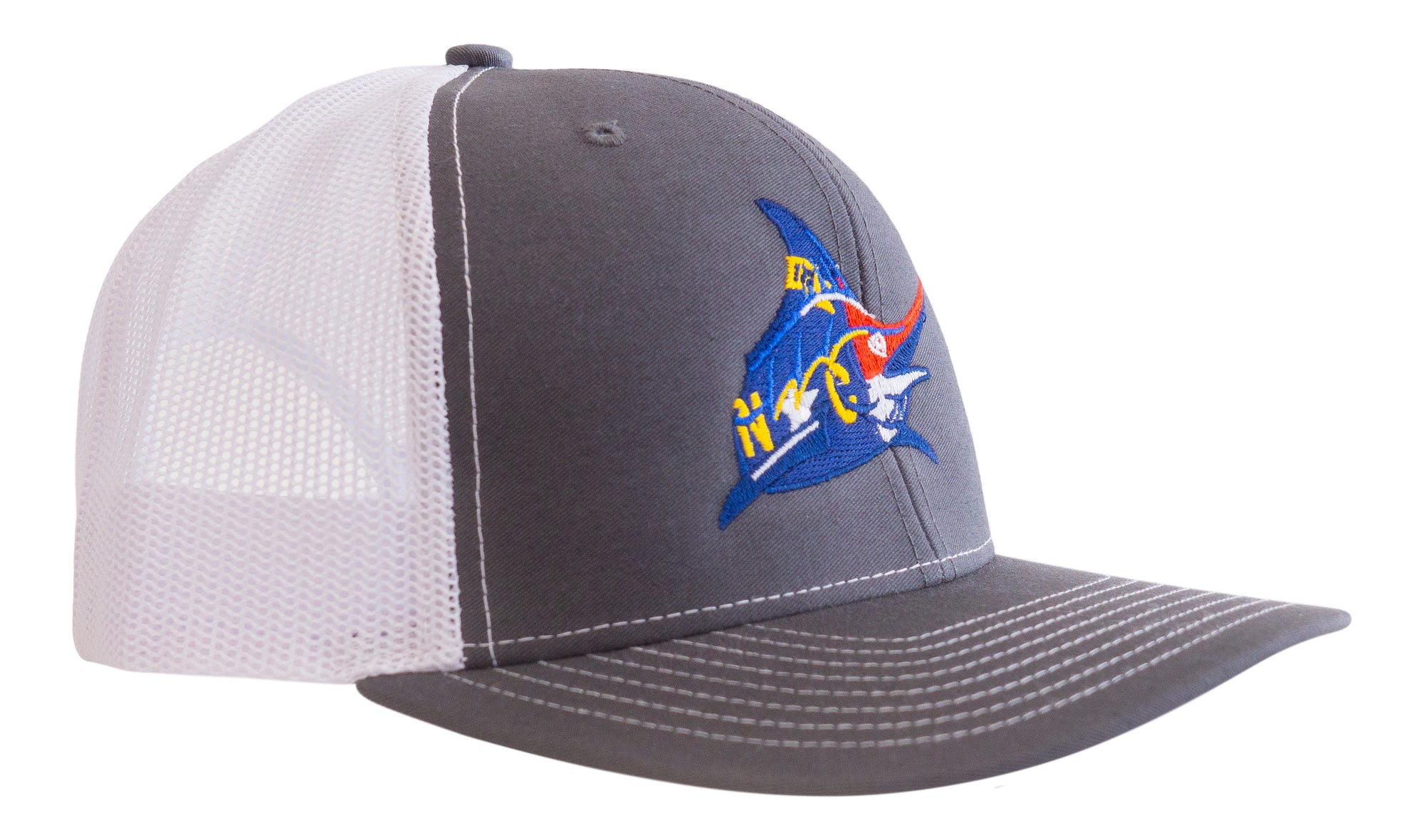 NC Flag Trucker Hat - Graphite/White - Atlantic Drift